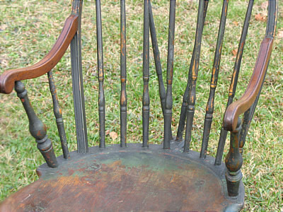 Furniture<br>Furniture Archives<br>SOLD  Rhode Island Brace-Back Windsor Chair