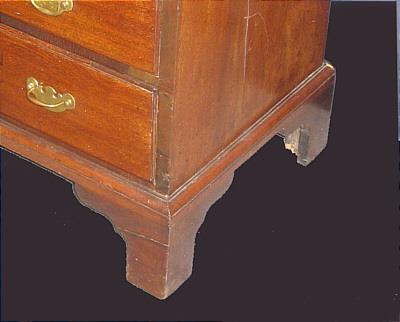 Furniture<br>Furniture Archives<br>SOLD  A SCARCE 30” CHIPPENDALE SLANT-LID DESK IN MAHOGANY