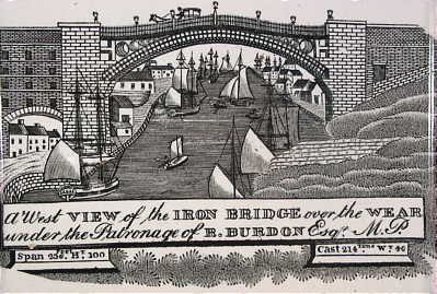 SOLD   Sunderland Plaque with a view of the Iron Bridge
