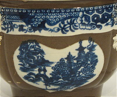 SOLD   Pearlware Batavia Sugar Bowl