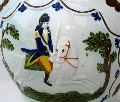 SOLD   Duke of York and Prince Coburg Prattware Jug