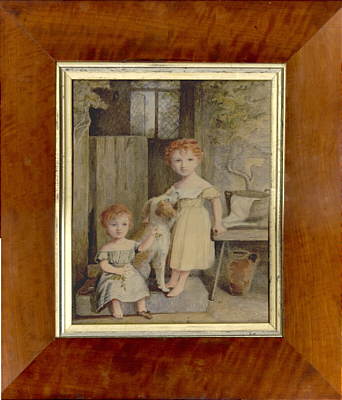 Watercolor of two children