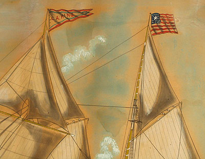 Paintings<br>Archives<br>The Schooner C.A. King