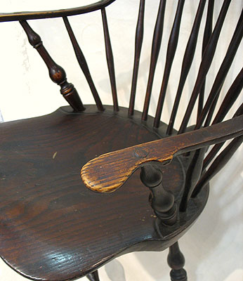 Furniture<br>Furniture Archives<br>SOLD  A Braced Back Continuous Arm Windsor