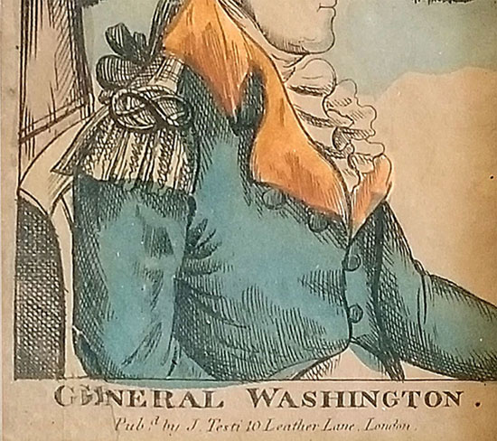 Pair of Prints George & Martha Washington