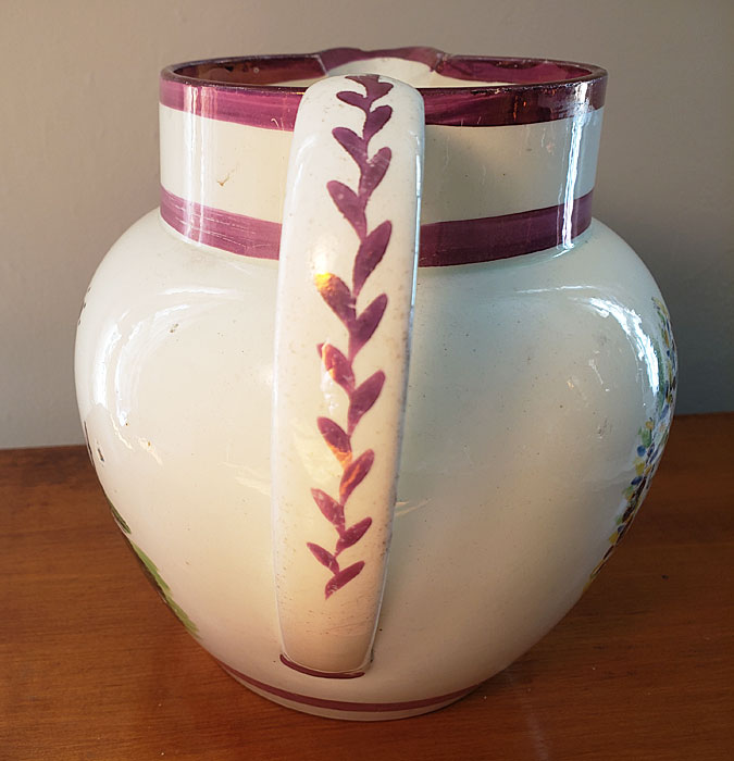 Ceramics<br>19th Century<br>Sunderland Lustre Masonic Jug