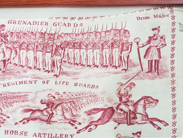 Accessories<br>Textiles<br>Child's Handkerchief with Military Theme