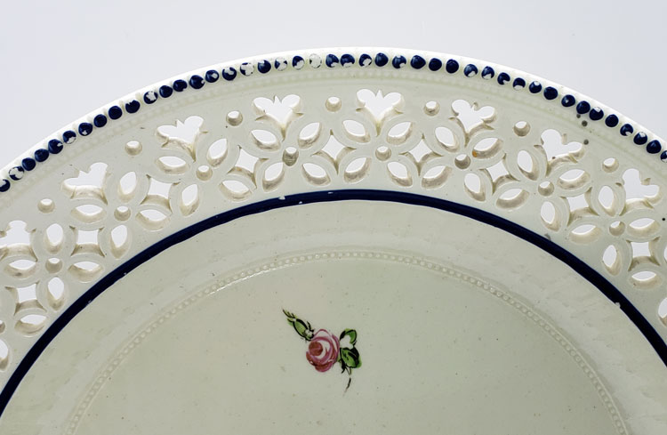 Herculaneum Plate with Pierced Border