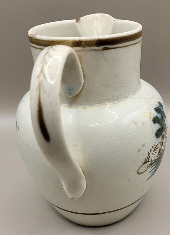 Ceramics<br>19th Century<br>Small pearlware jug with chinoiserie decoration