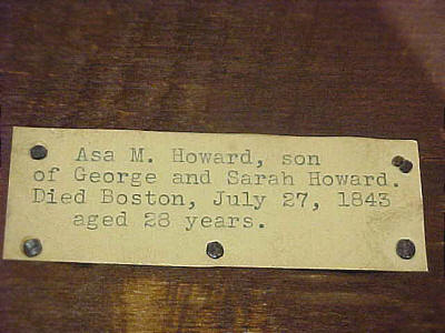 SOLD   Edouart silhouette of Asa Howard of Boston