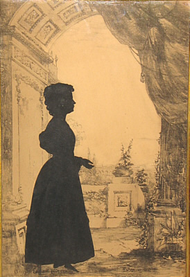 Accessories<br>Accessories Archives<br>SOLD   Silhouette of Young Lady by Edouart