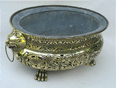 A Pierced Dutch Brass Wine Cooler