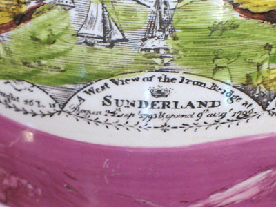 SOLD   A Sunderland Lustre Documentary Jug