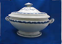 SOLD   Blue Shell Edge Tureen