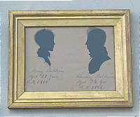 SOLD   A Double silhouette of the Baldwins