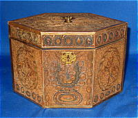 SOLD   Quillwork Tea Caddy