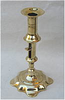 A Single Queen Anne Petalbase Candlestick