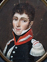 A Portrait Miniature of a Soldier