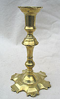 SOLD   A Single Queen Anne Candlestick