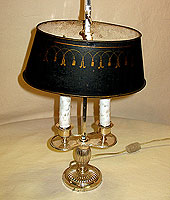 SOLD  A French Bouillotte Lamp