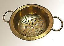 SOLD  Antique Brass Colander