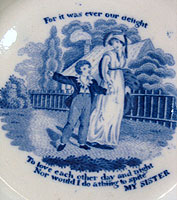 SOLD   An Early Transferware Plate by Rogers