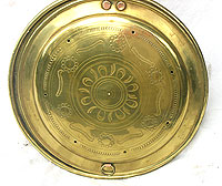 Brass Warming Pan with Nicely Painted Handle
