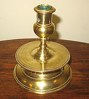 SOLD A Brass Capstan Candlestick