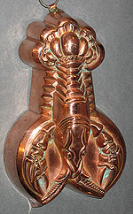 SOLD  Detailed Copper Lobster Mold