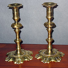 Pair of Queen Anne Candlesticks