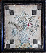 SOLD An unusual Chinoiserie Darning Sampler