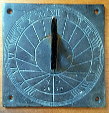 SOLD  Brass Sundial