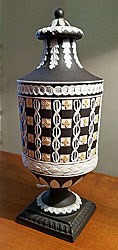 Wedgwood Jasper Diced Tri-color Urn