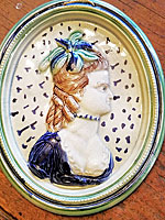 Pearlware Plaque of Sarah Siddons