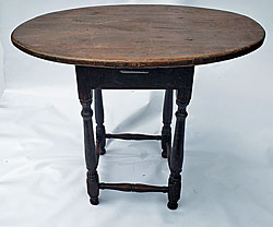 A distinctive early 18th century New England tavern table