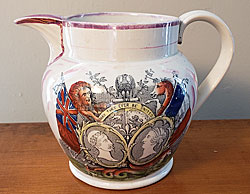 Sunderland Lustre Crimean War Jug