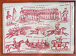 Child's Handkerchief with Military Theme