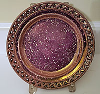 Sarreguemines lustre plate