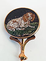 MicroMosaic Pin with King Charles Spaniel