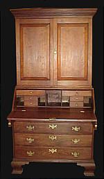 A Compact Chippendale Secretary Bookcase