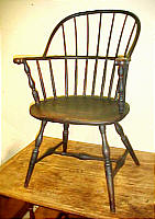 SOLD  Knuckle Arm Windsor Fanback Chair