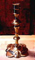 SOLD  Queen Anne Candlestick