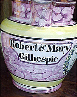 SOLD   Pink Sunderland Lustre Marriage Jug