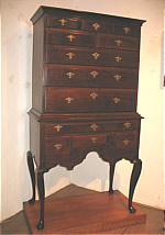 SOLD  DIMINUTIVE RHODE ISLAND QUEEN ANNE HIGHBOY