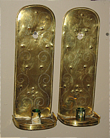 Pair of Brass Sconces