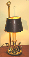 French Brass and Tole Bouillotte Lamp
