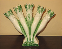 SOLD   Creamware Quintal with Green stripes