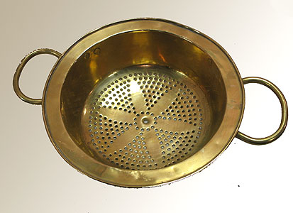 Metalware<br>Archives<br>SOLD  Antique Brass Colander