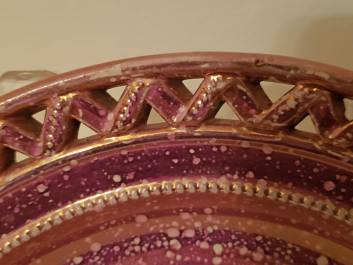 Ceramics<br>19th Century<br>Sarreguemines lustre plate