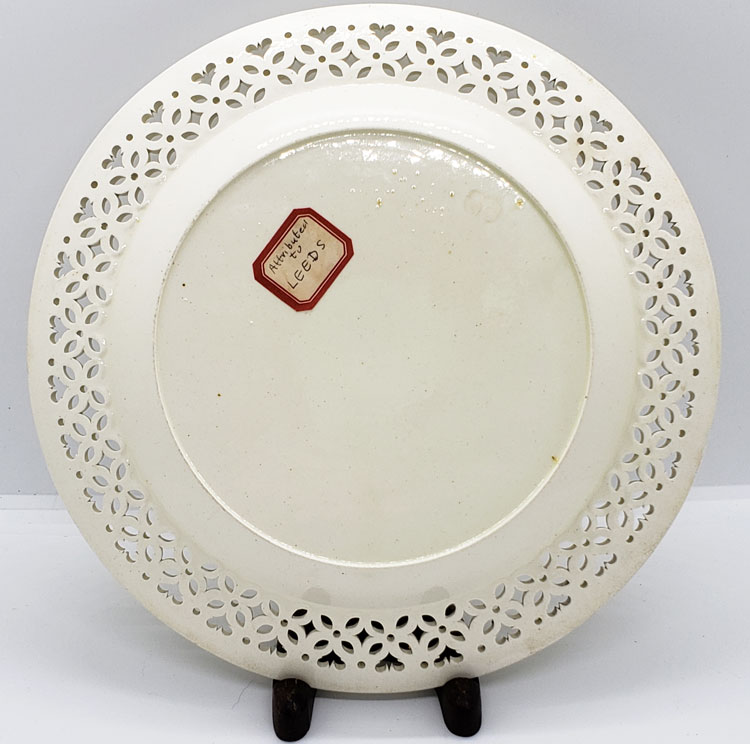 Ceramics<br>18th Century<br>Herculaneum Plate with Pierced Border